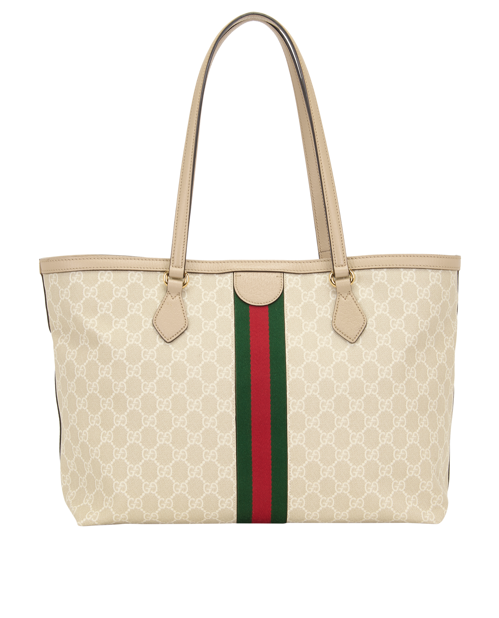 Large Ophidia Tote, &pound;750, Handbags, Cream, Canvas, Back view